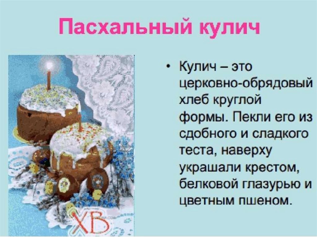 Проект по православной культуре пасха