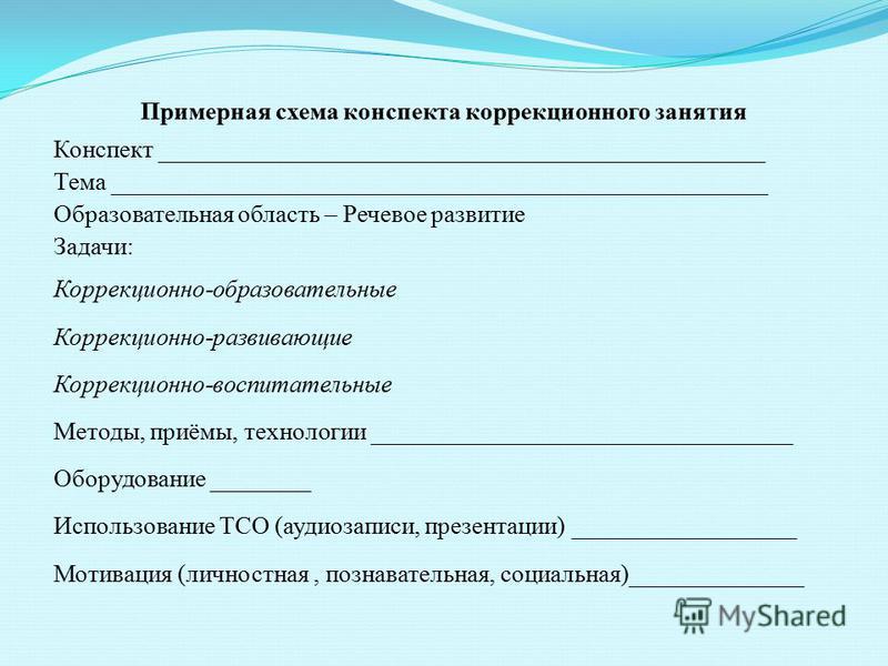 Как правильно написать конспект занятия в детском саду образец по фгос