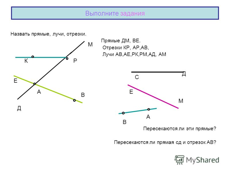 Пересекаются ли прямые. Пересекаются ли прямая и Луч. Пересечение луча и прямой. Пересечение прямых лучей и отрезков. Пересечение прямой и отрезка.