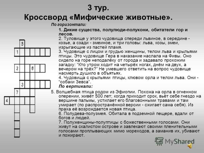 Кроссворд по истории компьютера состоящий не менее чем из 5 слов