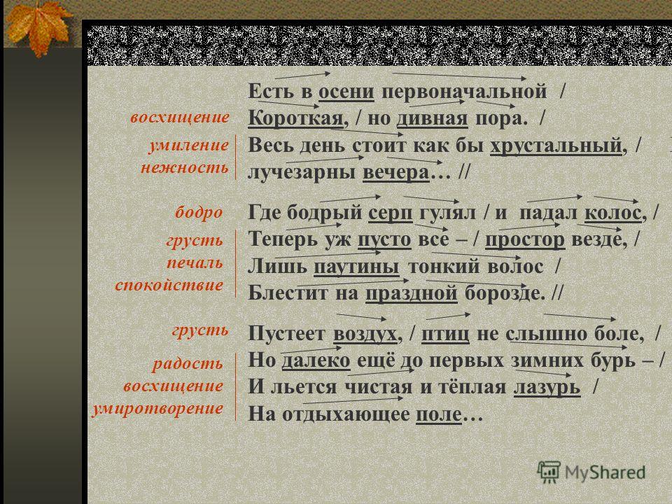 Презентация есть в осени первоначальной 2 класс литературное чтение