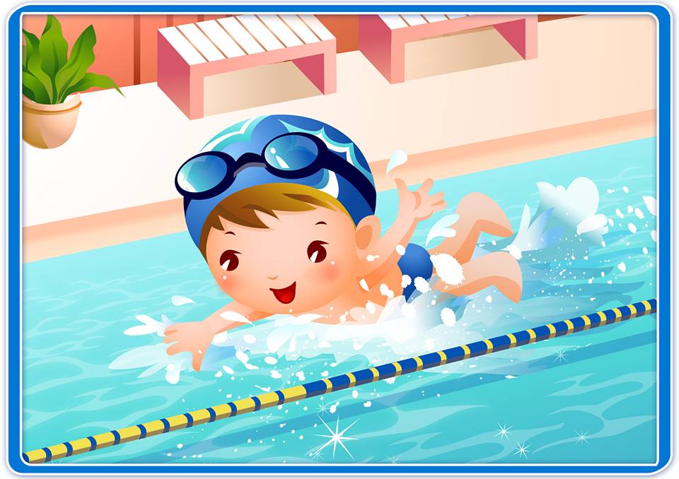 Ребенок в бассейне картинка