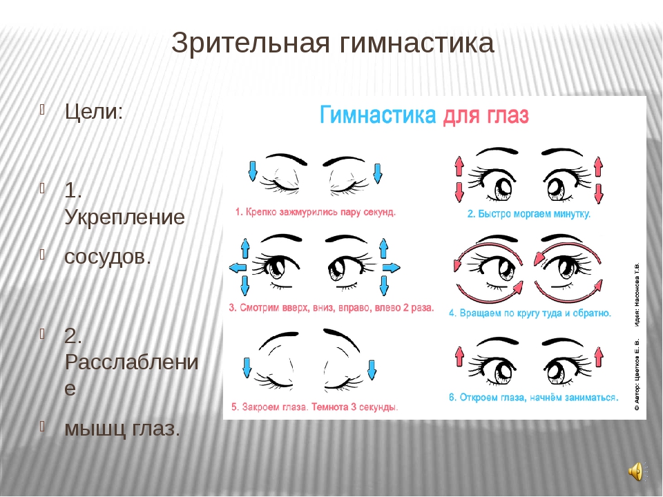 Гимнастика для глаз для детей презентация