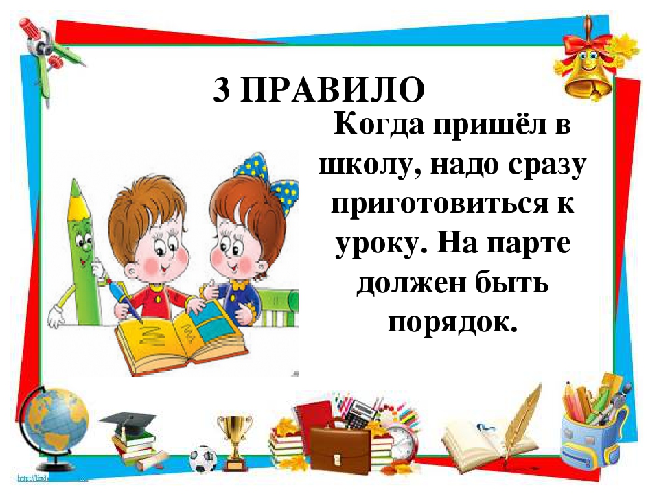 Презентация правила поведения в школе для начальных классов