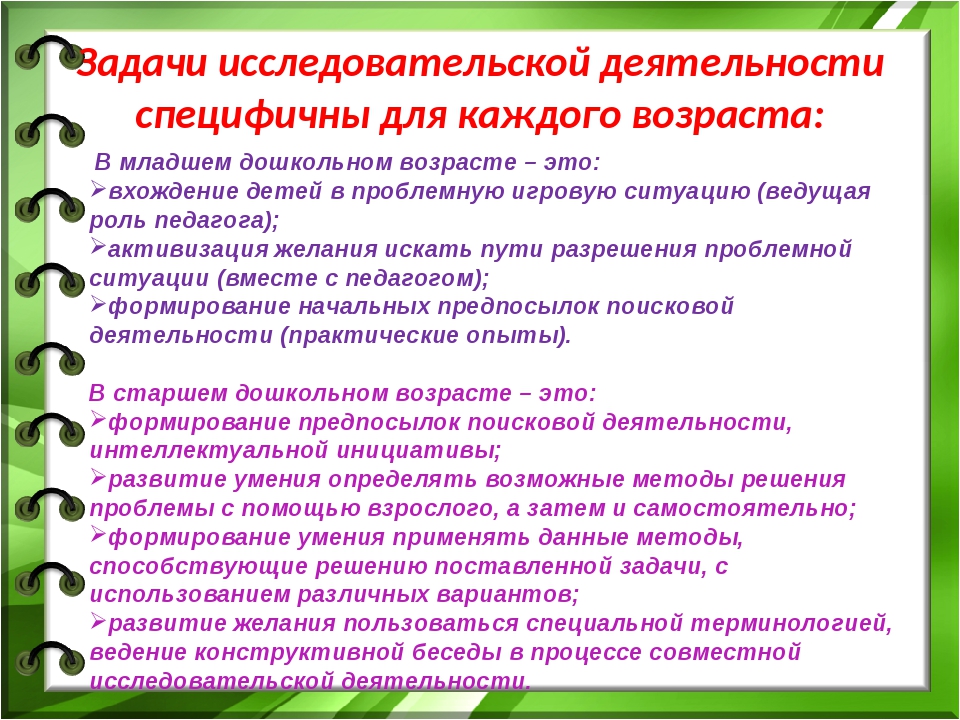 Задачи исследовательского проекта примеры