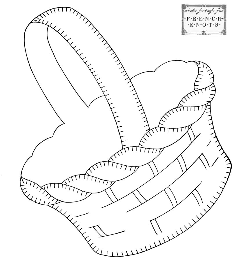 Корзинка рисунок шаблон