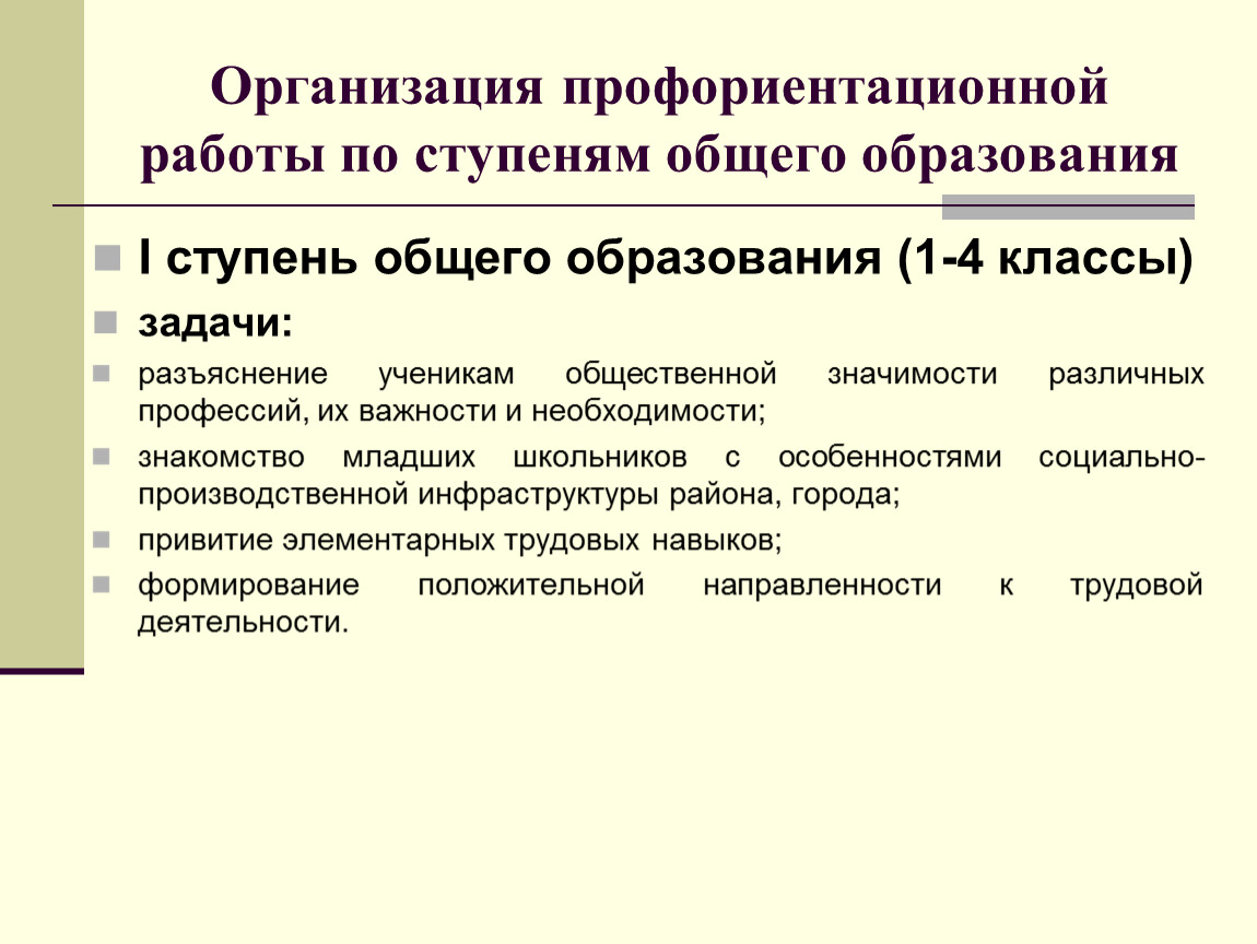 План профориентации в школе план мероприятий