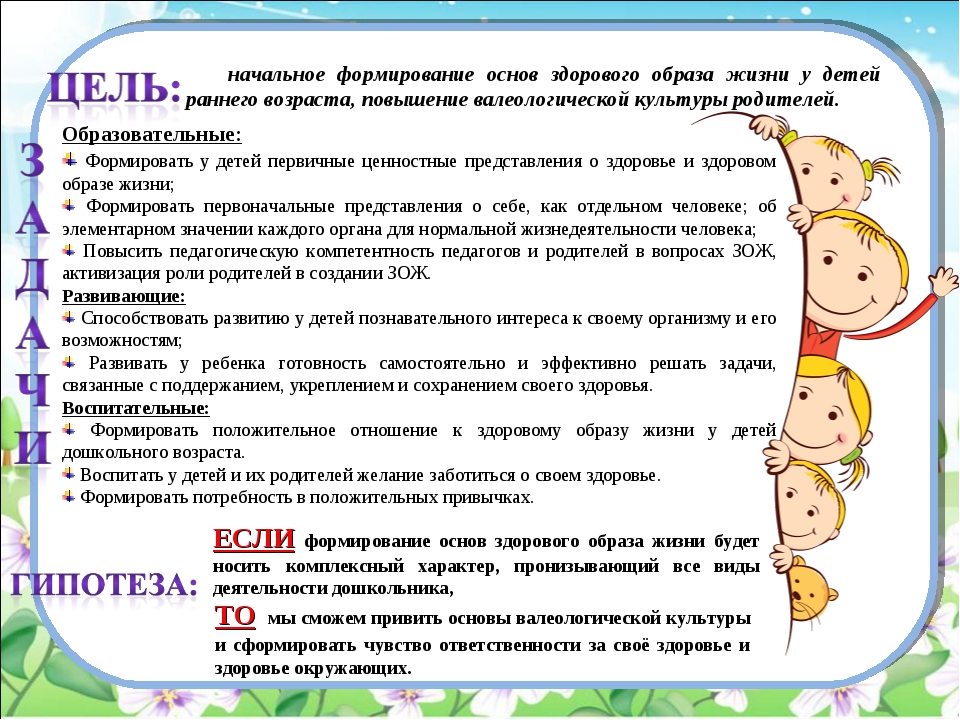 Проект в первой младшей группе на тему здоровье