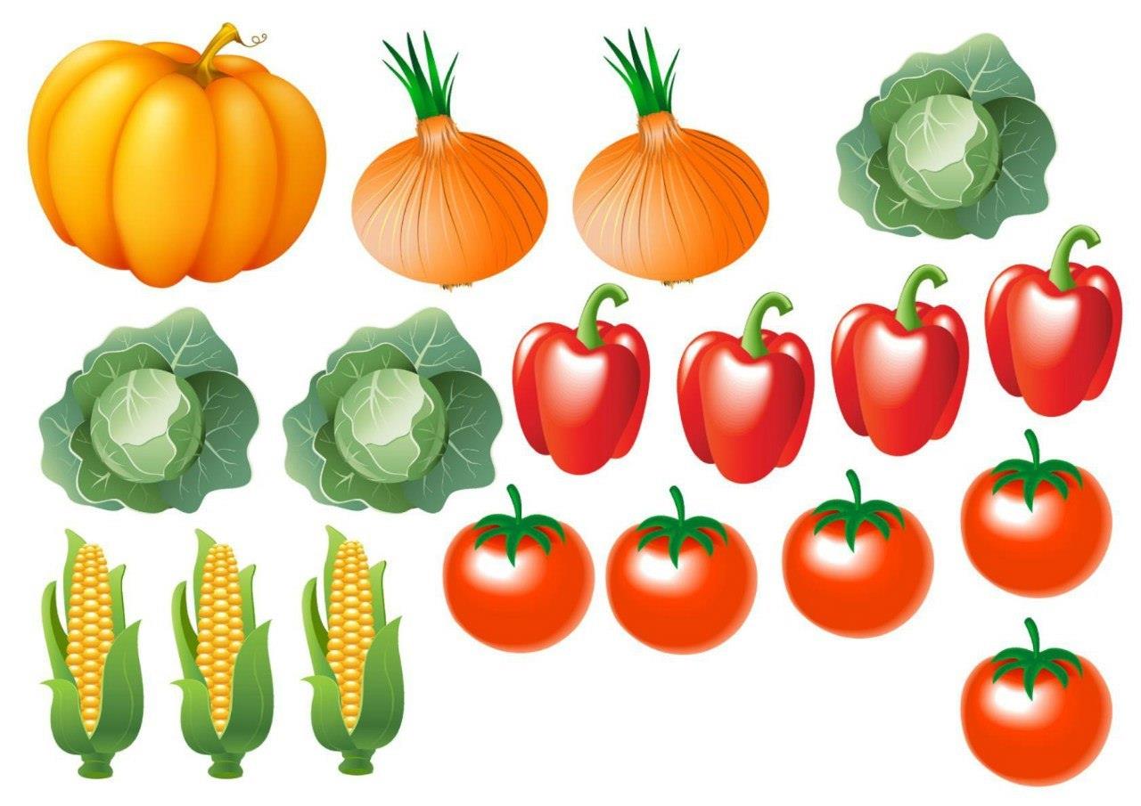 Картинки овощей и фруктов для малышей