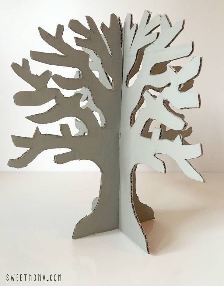 Деревья из бумаги для макета архитектура