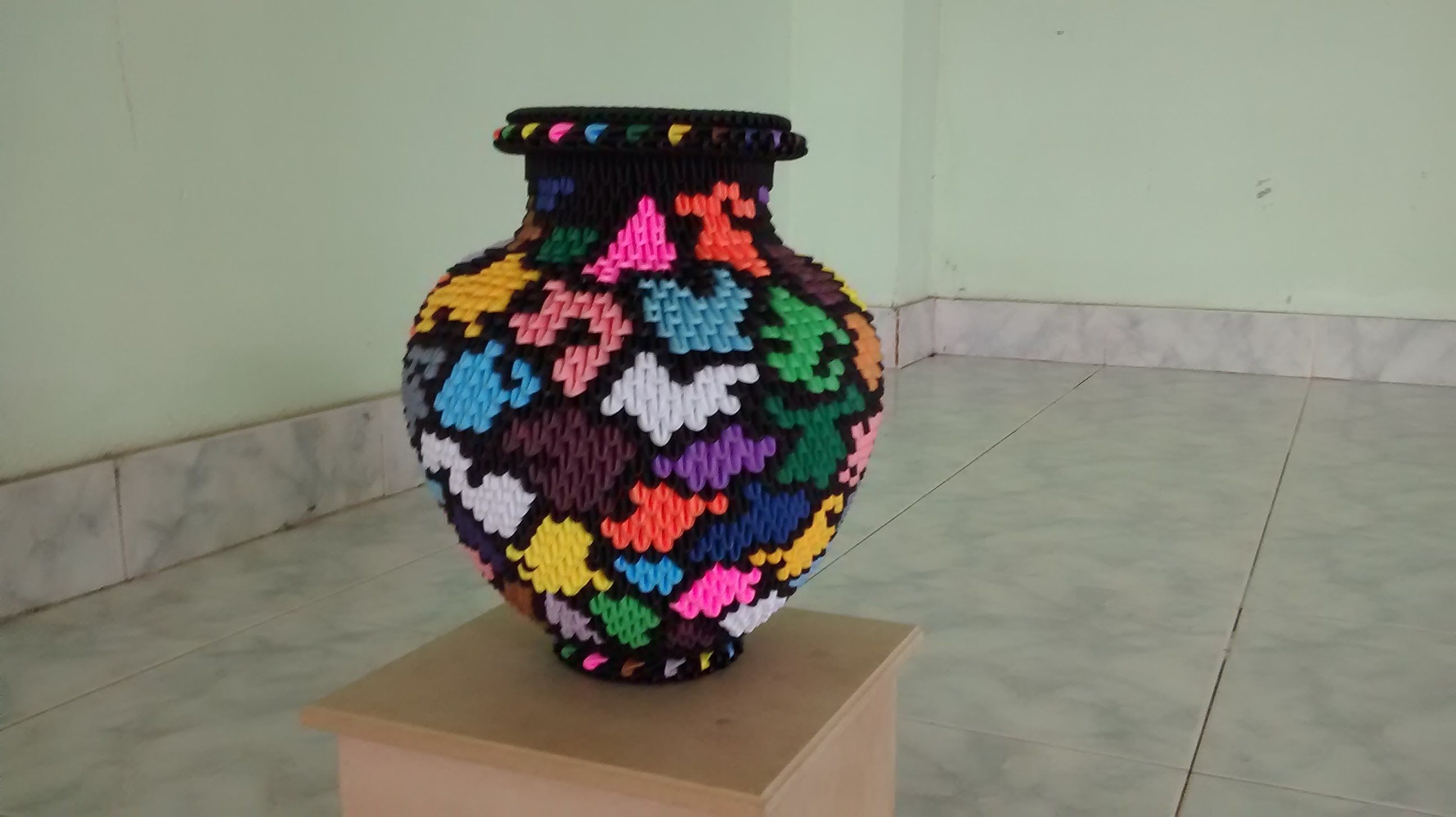 Бумагопластика ваза схема