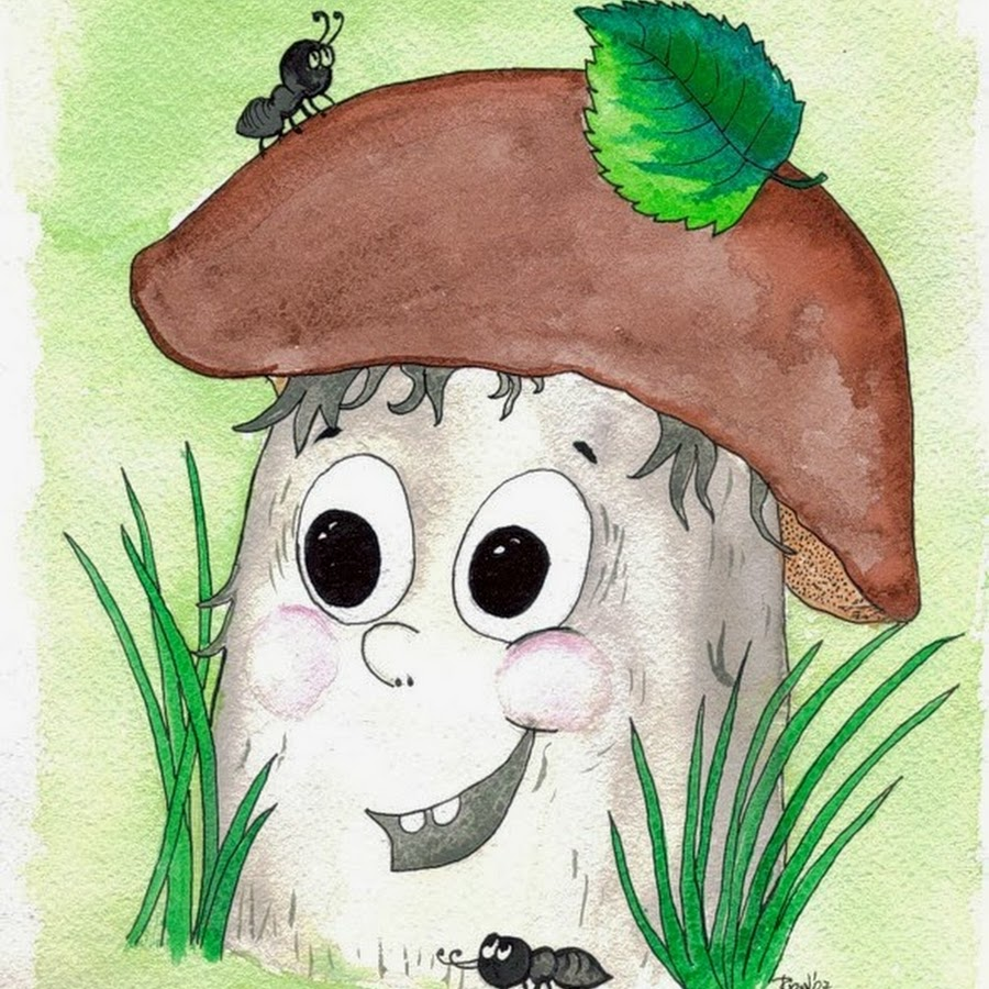 Есть грибы с глазами. Персонаж грибок Боровичок. Гриб Боровик персонаж. Грибок Боровичок рисунок. Боровичок гриб Рязанский.