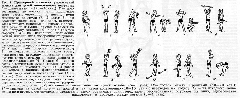 План зарядки по физкультуре