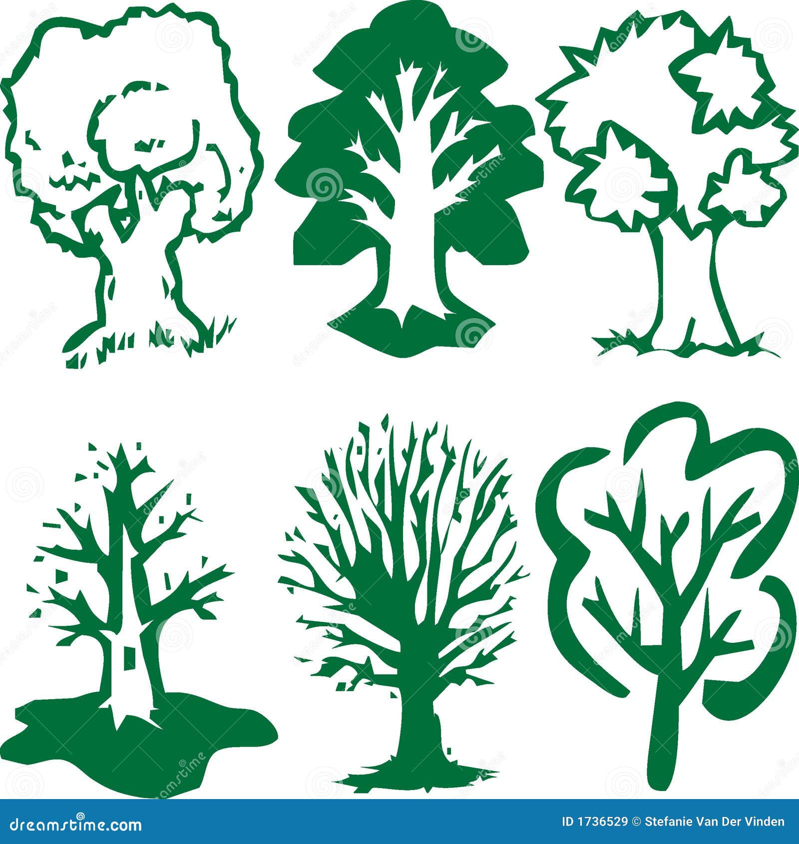 Шаблон кроны дерева для аппликации: Деревья для вырезания из бумаги ...