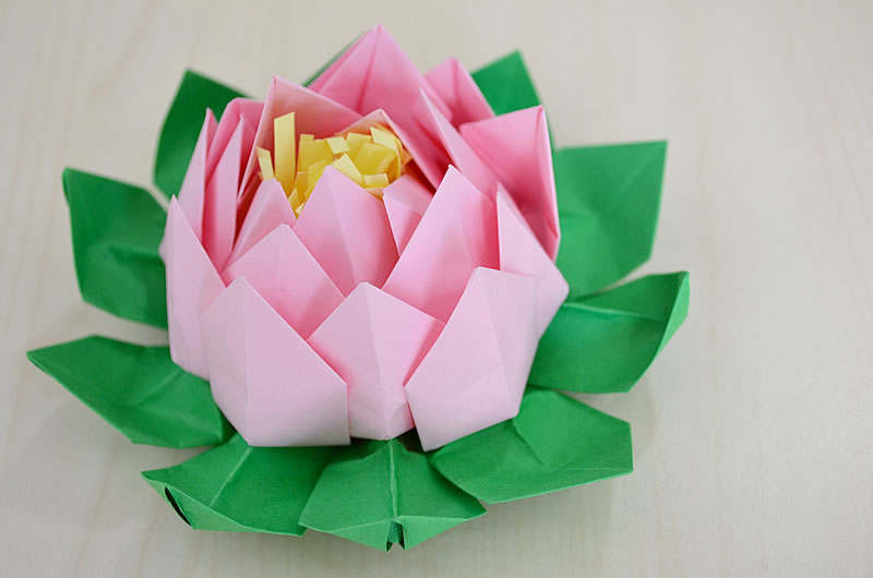 Лотос из бумаги оригами с пошаговым фото для начинающих