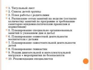 Какова форма планирующей документации разделы титульный лист представить фрагменты планов