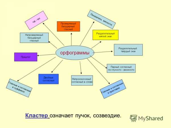 Составьте кластер по видам компьютерной памяти праздники день рождения