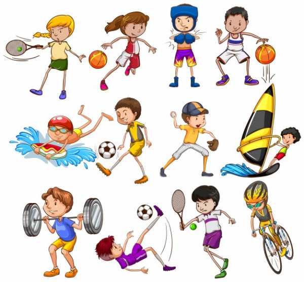 Картинки спортивные для детей на прозрачном фоне